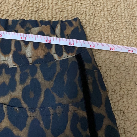 Toni (Gardeur) Animal Print Ponte Pant With Velvet Piping 34 - Picture 3 of 9